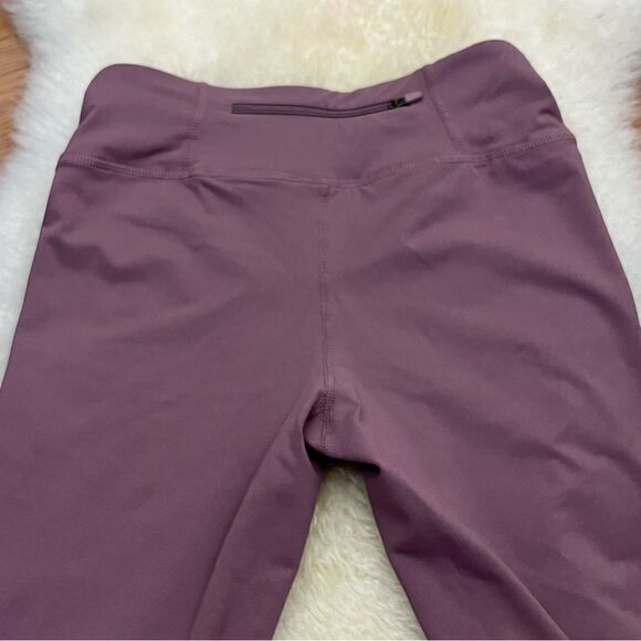 Mono B Purple Athletic Leggings Crisscross Detail High Waist S - Picture 2 of 5